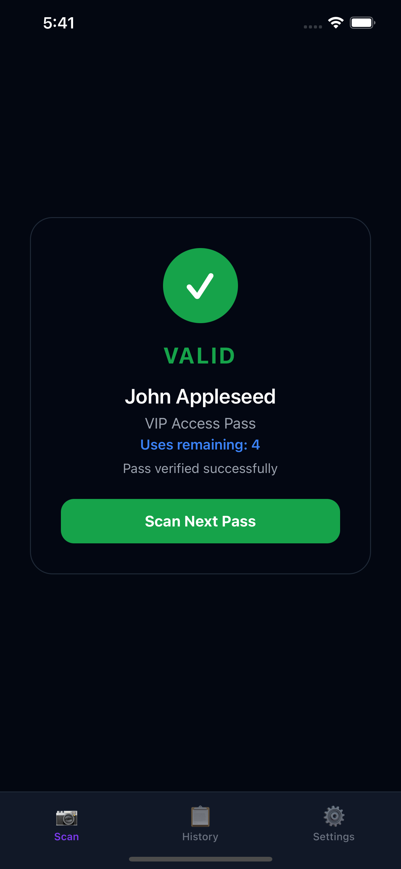 PassQR Scanner screenshot 2
