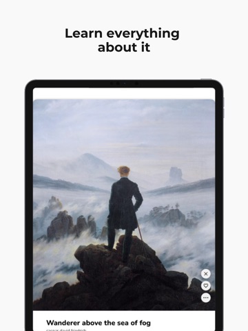 Daily art history and modern iPad screenshot