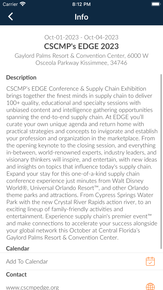 #3. CSCMP EDGE Conference (iOS) 由: Council of Supply Chain Management Professionals (CSCMP)