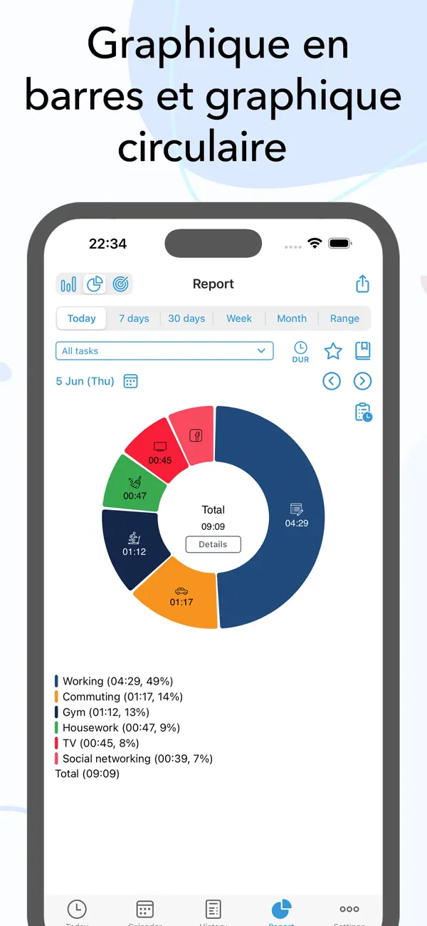 Screenshot #2 pour ATracker PRO: Gestion du temps