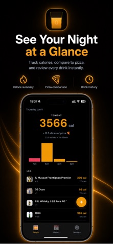 DrinkCal: Alcohol Calories screenshot
