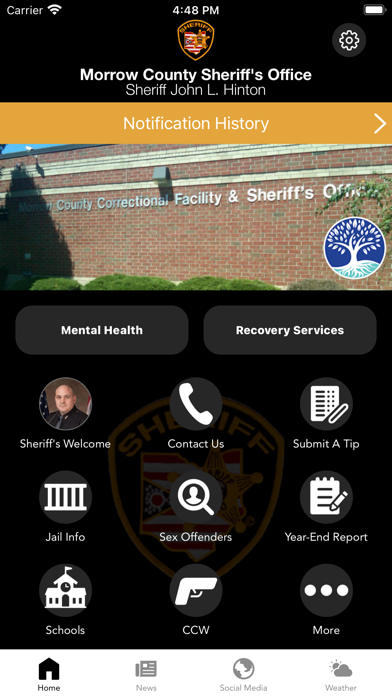 Morrow County Sheriff Ohio Screenshot