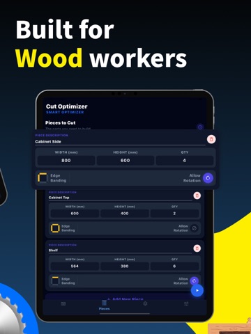 Cutlist Optimizer - MDF Master iPad screenshot