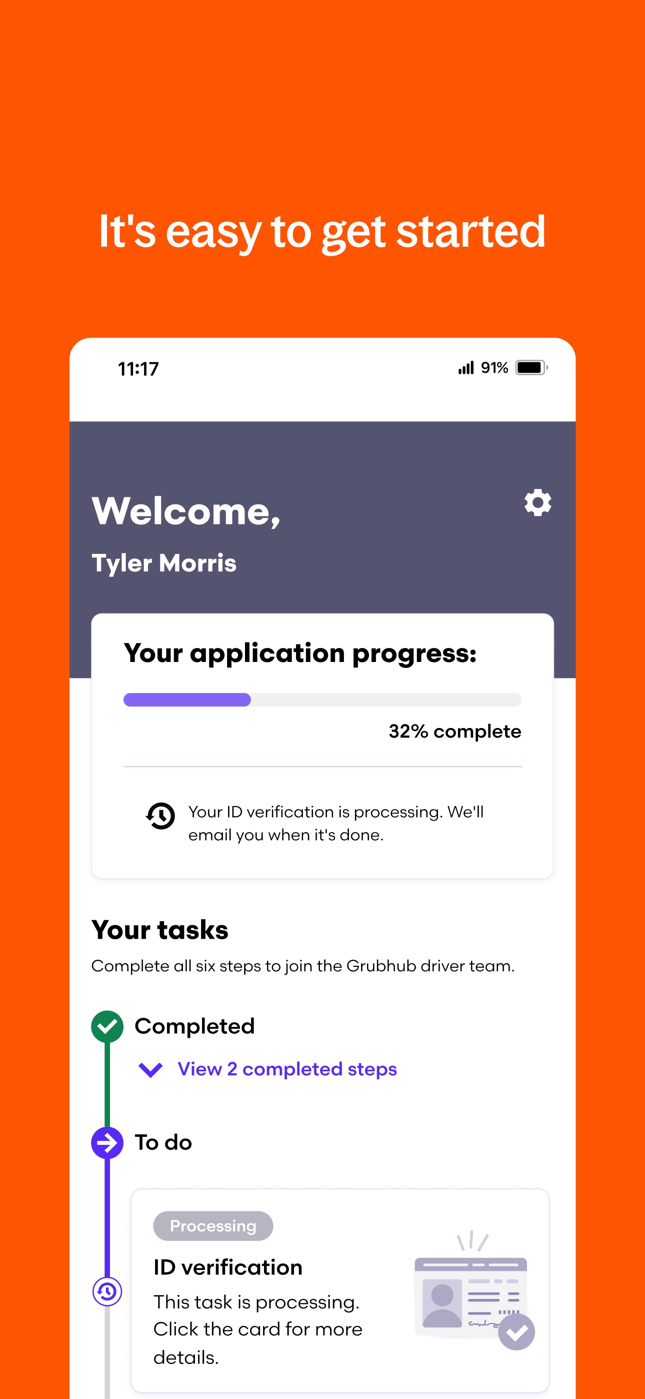 Grubhub for Drivers screenshot 3