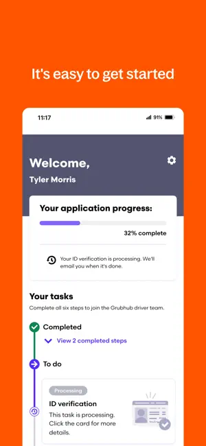 Grubhub for Drivers screenshot 3