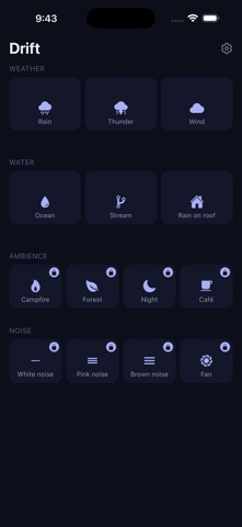 Drift: Sleep & Focus iPhone screenshot