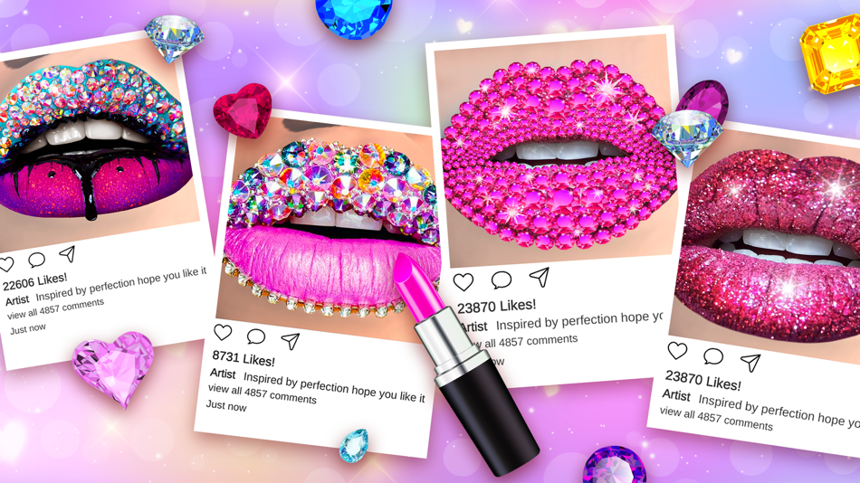 #1. Lipstick Makeup Game (iOS) โดย: Tech Consolidated Inc