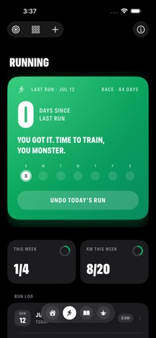 Day Zero - Habit Ledger iPhone screenshot