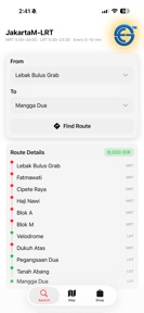 EGK JakartaM-LRT screenshot