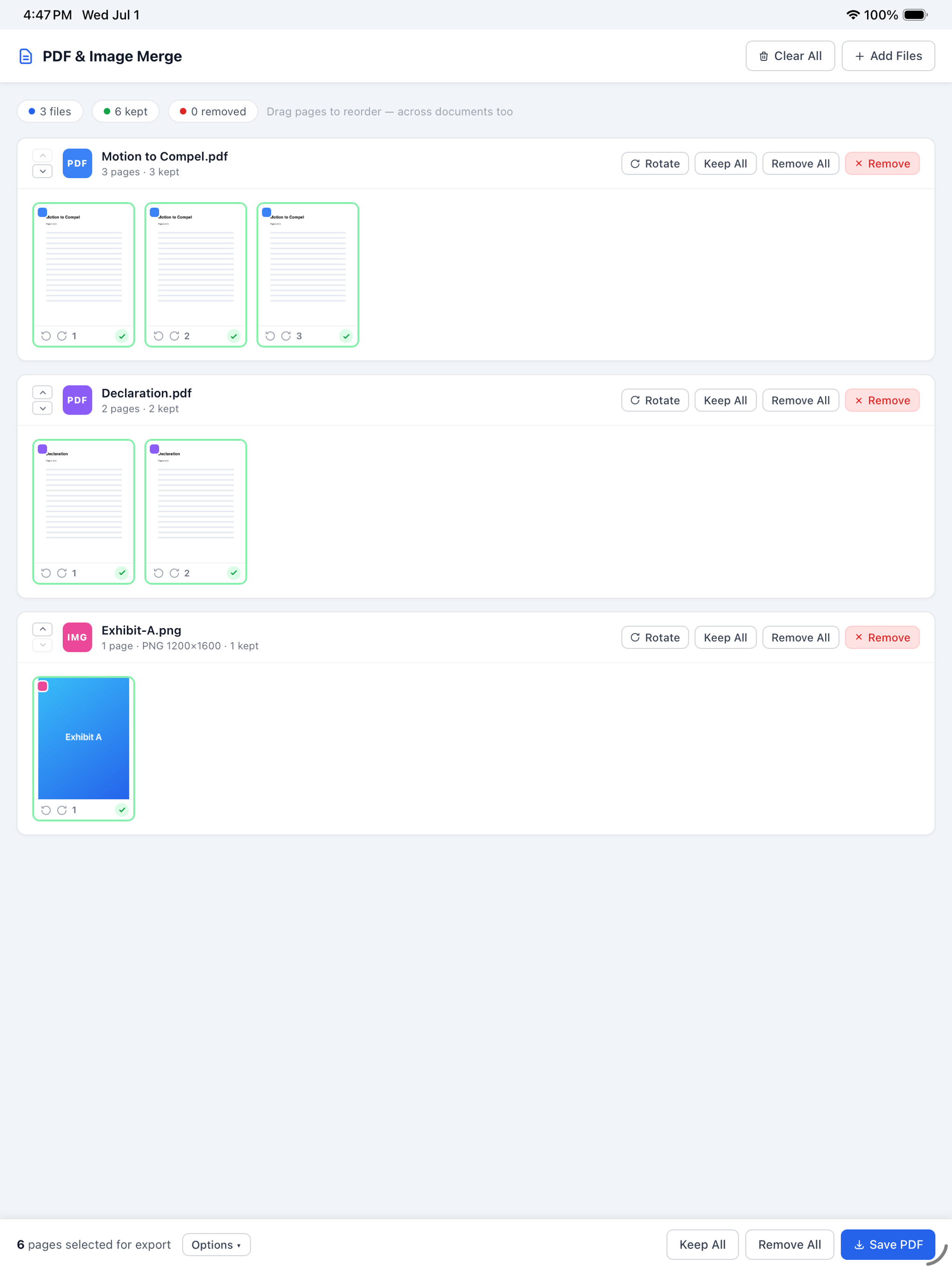 PDF & Image Merge screenshot 4
