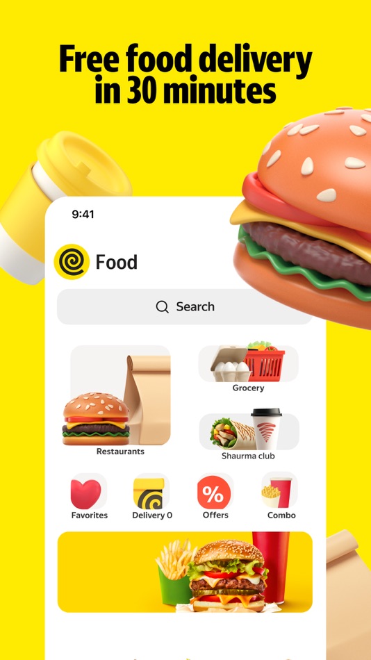 #3. Yandex Go: Taxi Food Market (iOS) Av: Mikromobilnost doo