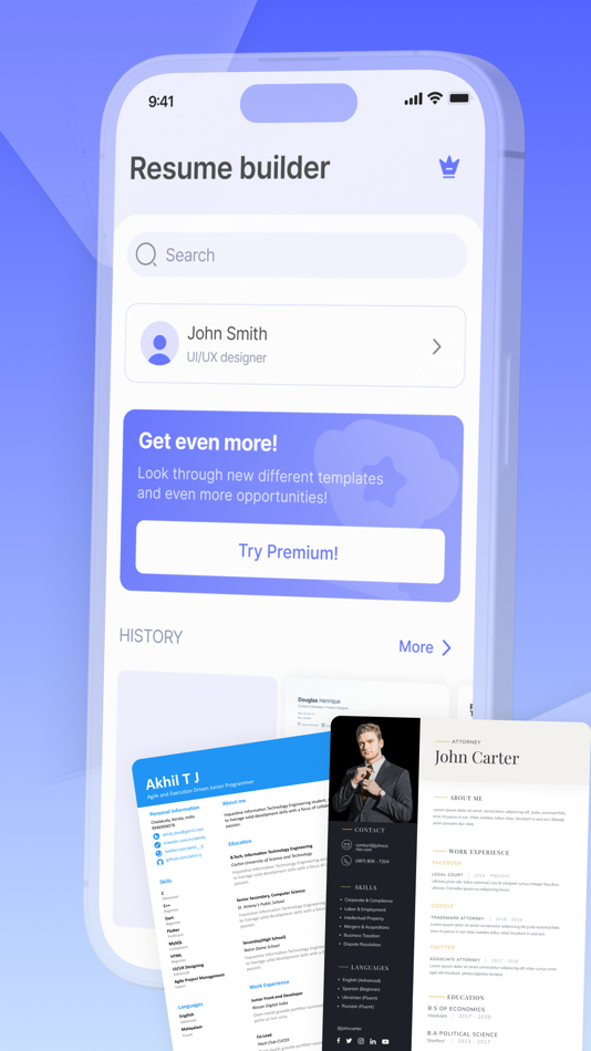 #2. AI Resume Builder-CV Maker PDF (iOS) 由: Piotr Kalita