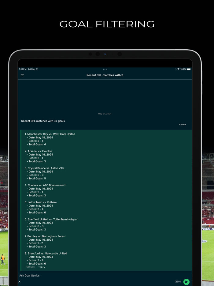 Goal Genius - Soccer stats GPT