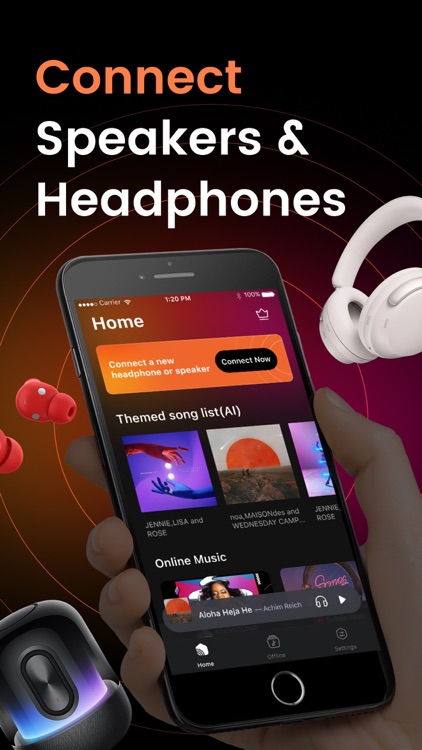 Headphones & Speaker connect + screenshot-0