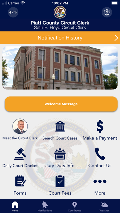 Piatt County Circuit Clerk Screenshot