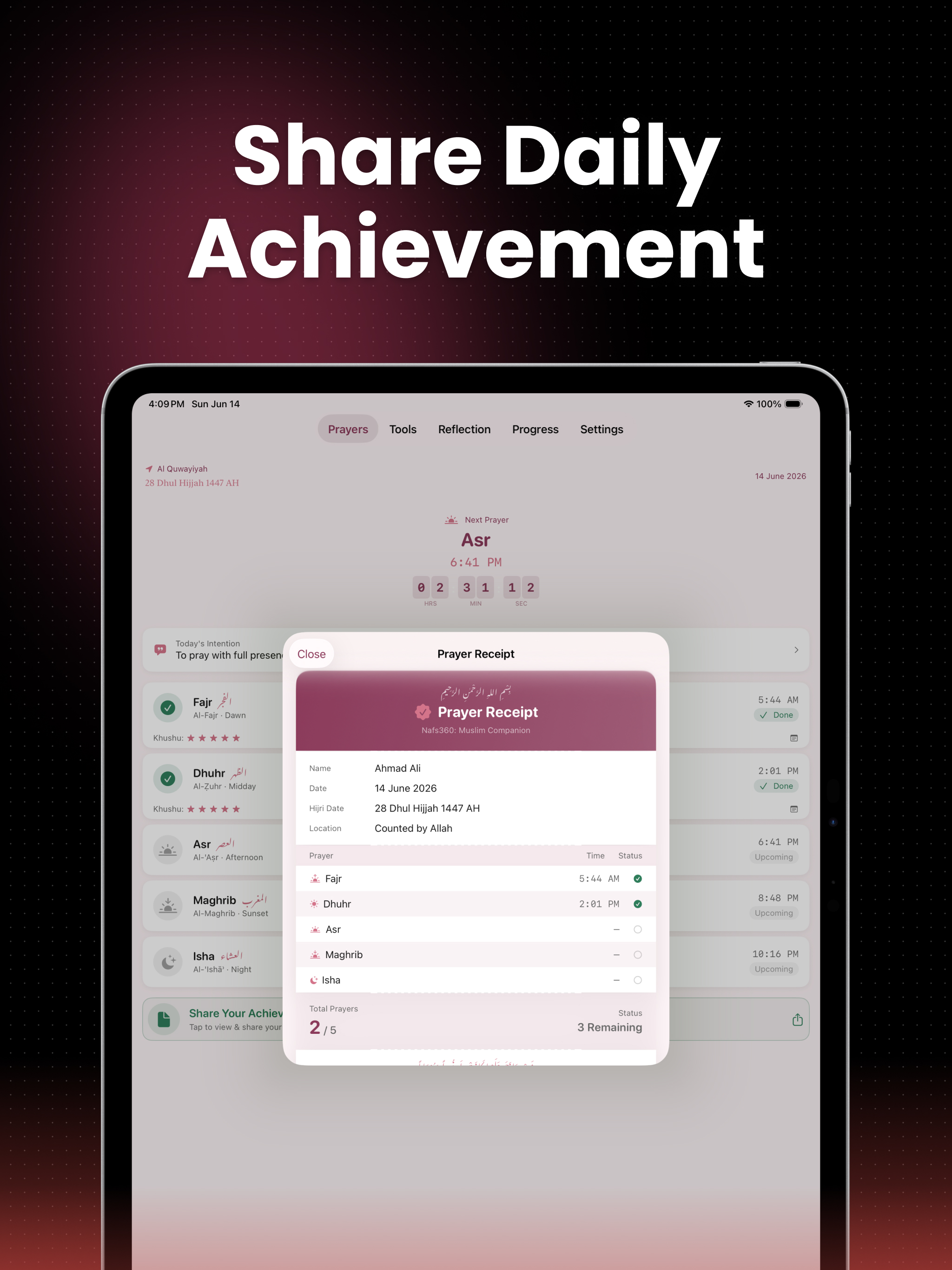 Nafs360: Muslim Prayer Tracker