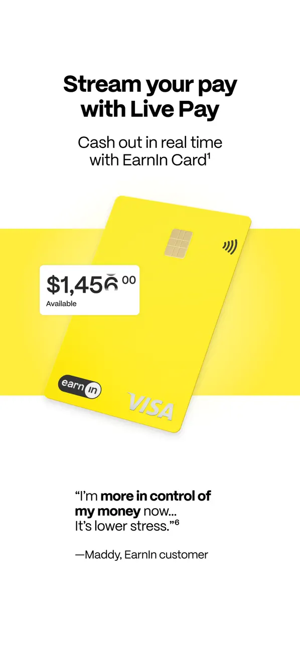 #3. EarnIn: Beyond Cash Advance (iOS) بواسطة: Activehours Inc.