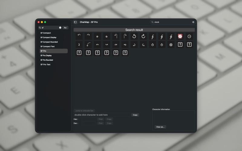 Screenshot #1 pour CharMap