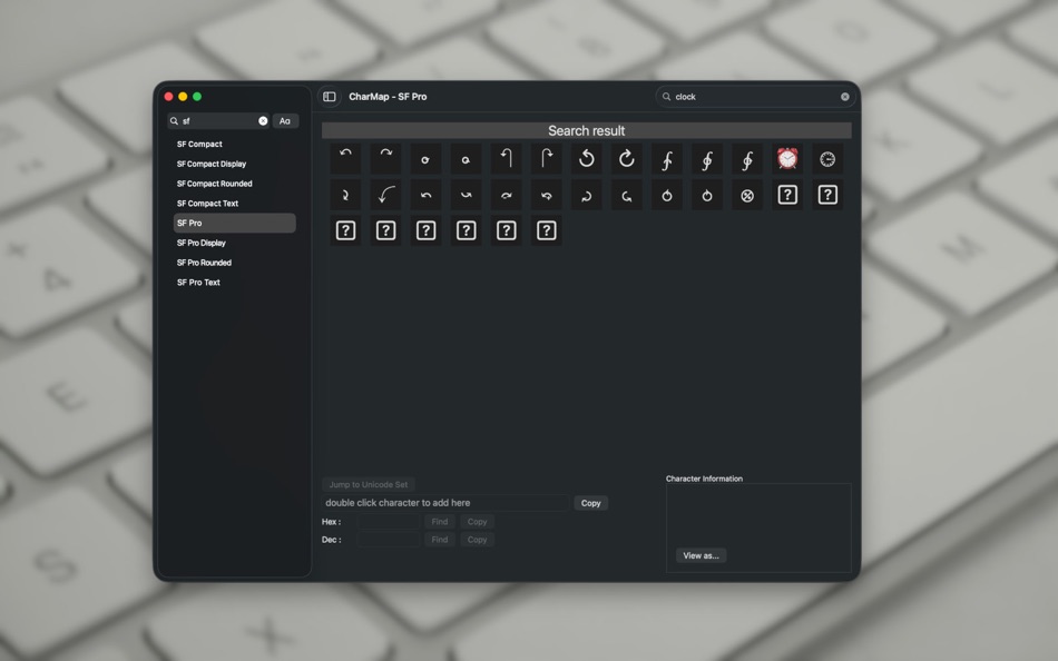 #1. CharMap (macOS) Ved: Konstantin Adamov