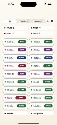 Tag50: License Plate Game iPhone screenshot