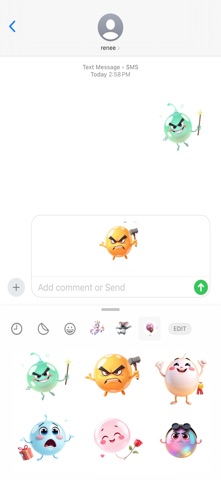 浮动气泡贴纸 screenshot