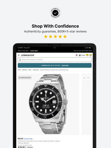 Jomashop - Designer Shopping ipad screenshot 2