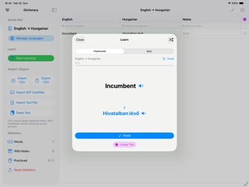 VocaBinder iPad screenshot