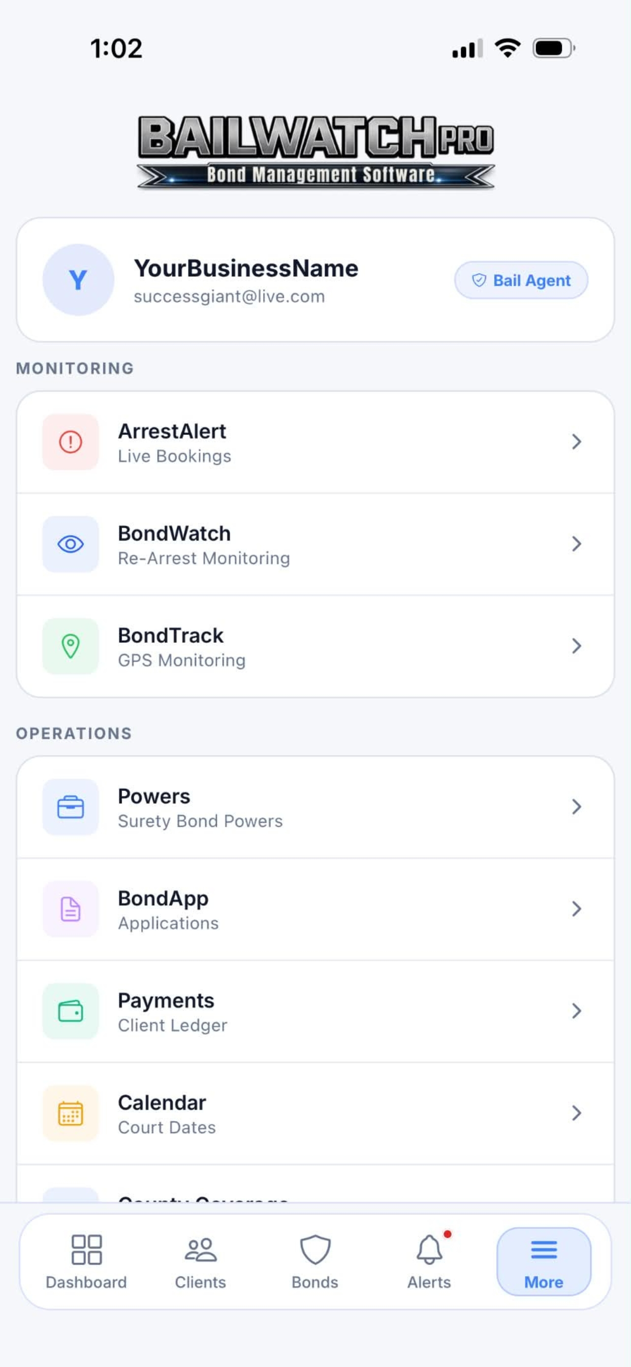 BailWatch Pro screenshot 2