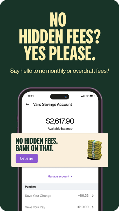 Varo Bank: Mobile Banking Screenshot