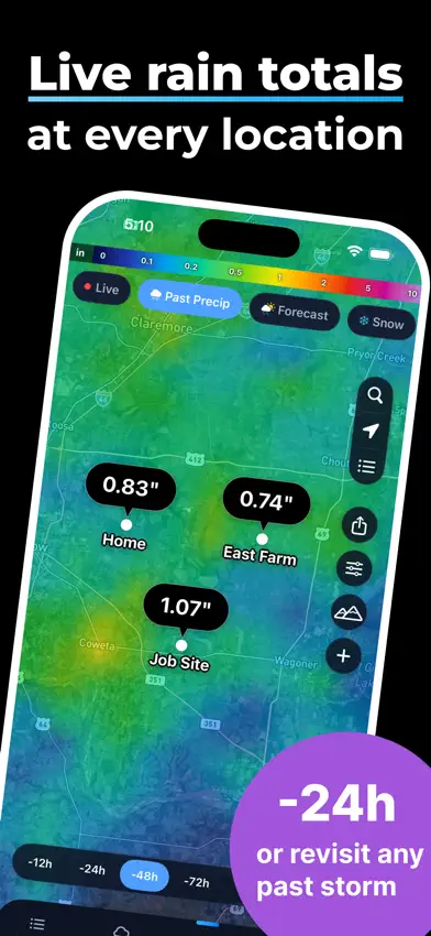 RainTotal: Virtual Rain Gauge screenshot 1