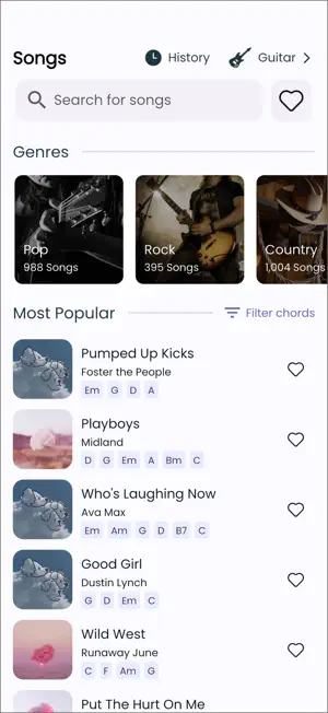 Hello Guitar - Tabs Pro screenshot 1
