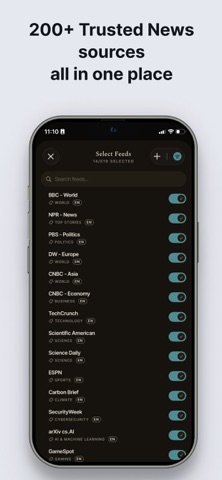 Point of Feed: AI Commentary iPhone screenshot