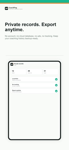 CoachPing screenshot