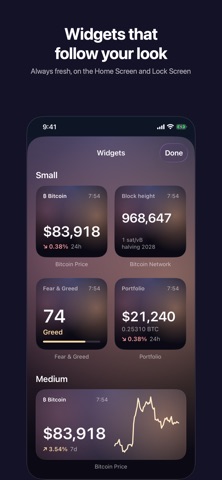 BitPulse: Bitcoin Price Widget Screenshot 9 of 10