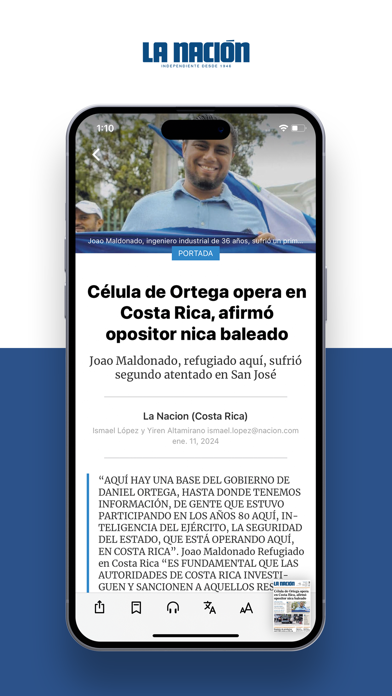 La Nación Costa Rica Screenshot