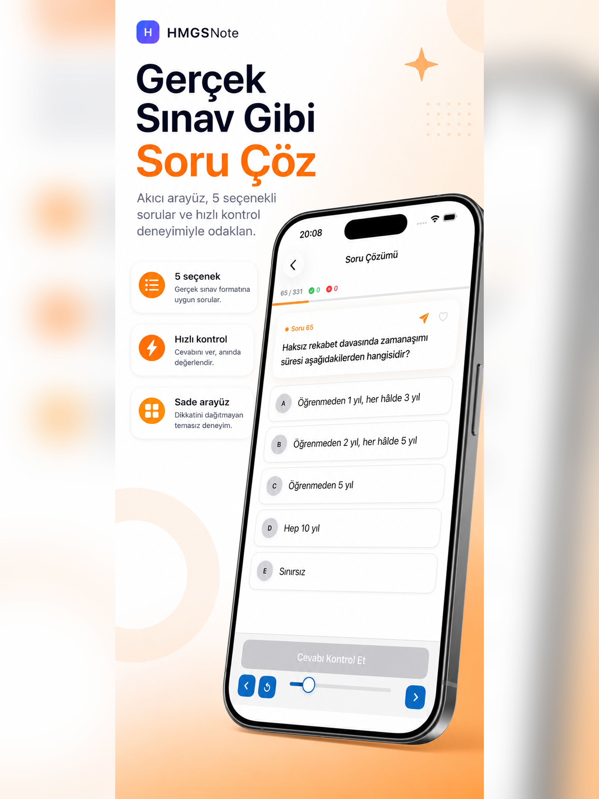 HMGSNote: HMGS Soru Bankası screenshot 9