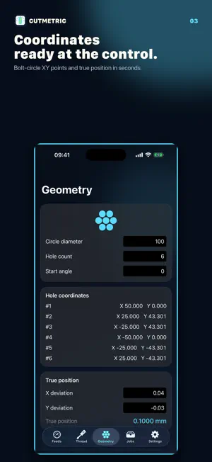 CutMetric: CNC Feeds & Math screenshot 3