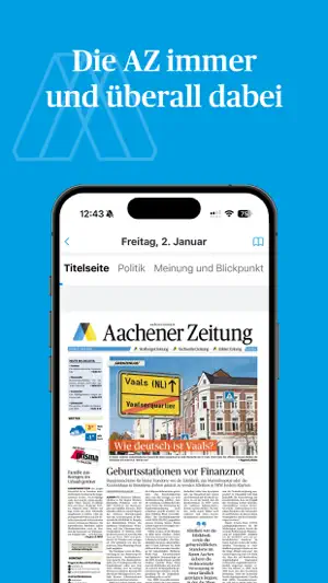 Aachener Zeitung E-Paper screenshot 1