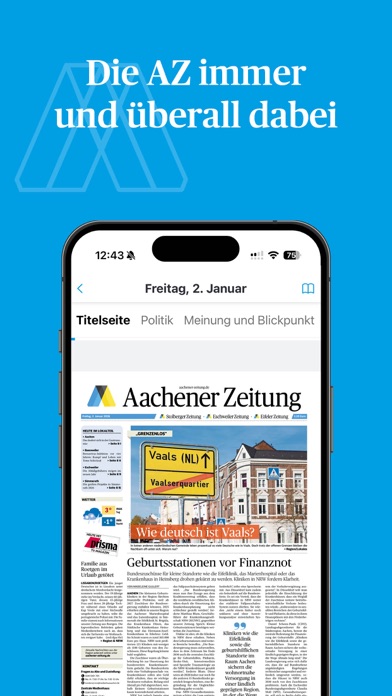 Screenshot #1 pour Aachener Zeitung E-Paper