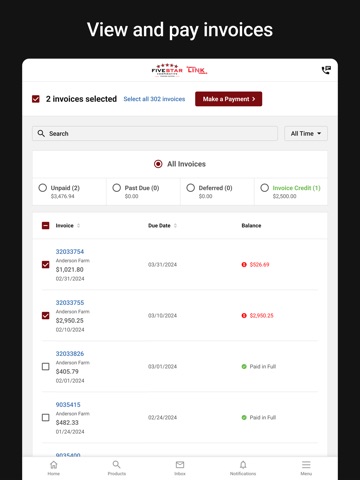 Five Star Link iPad screenshot