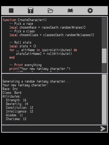 Luana: Code in Lua ipad screenshot 4