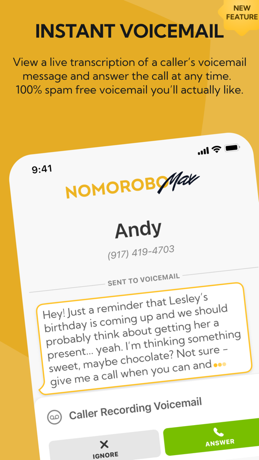 #8. Nomorobo Max Spam Call Blocker (iOS) بواسطة: Telephone Science Corporation
