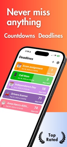 Deadlines: Countdown Widgets Screenshot 1 of 4