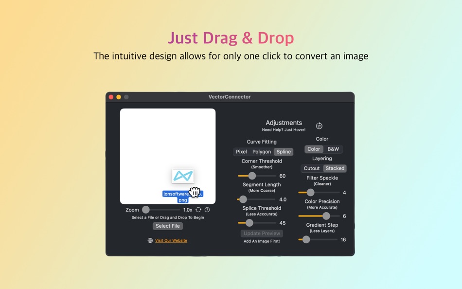 #3. VectorConnector (macOS) 来自: Jonathan Akstulewicz