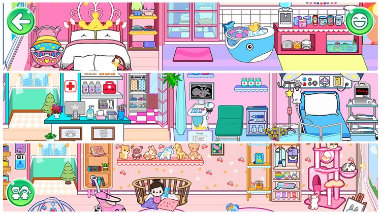 公主小镇世界: 女生米加迷你世界化妆装扮房子模拟器嘉年华大全 screenshot-4