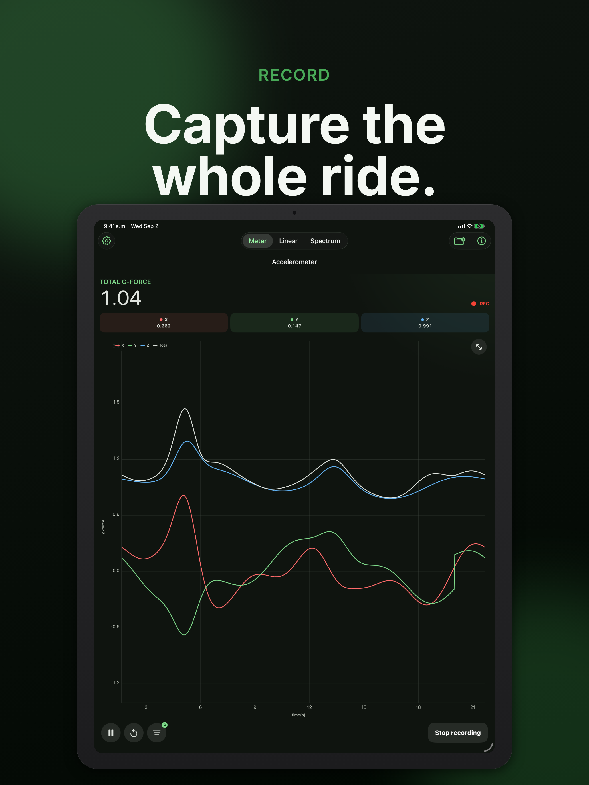 Physics Toolbox Accelerometer screenshot 7