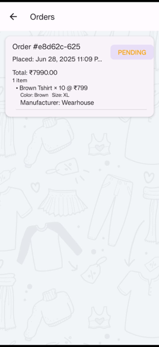 Wearhouse Bizz Screenshot 1 of 3