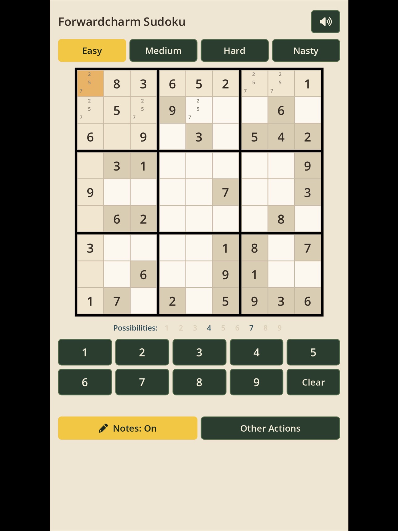 Screenshot 7 of Forwardcharm Sudoku