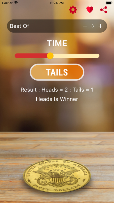 Coin Toss - Coin Flip App Screenshot