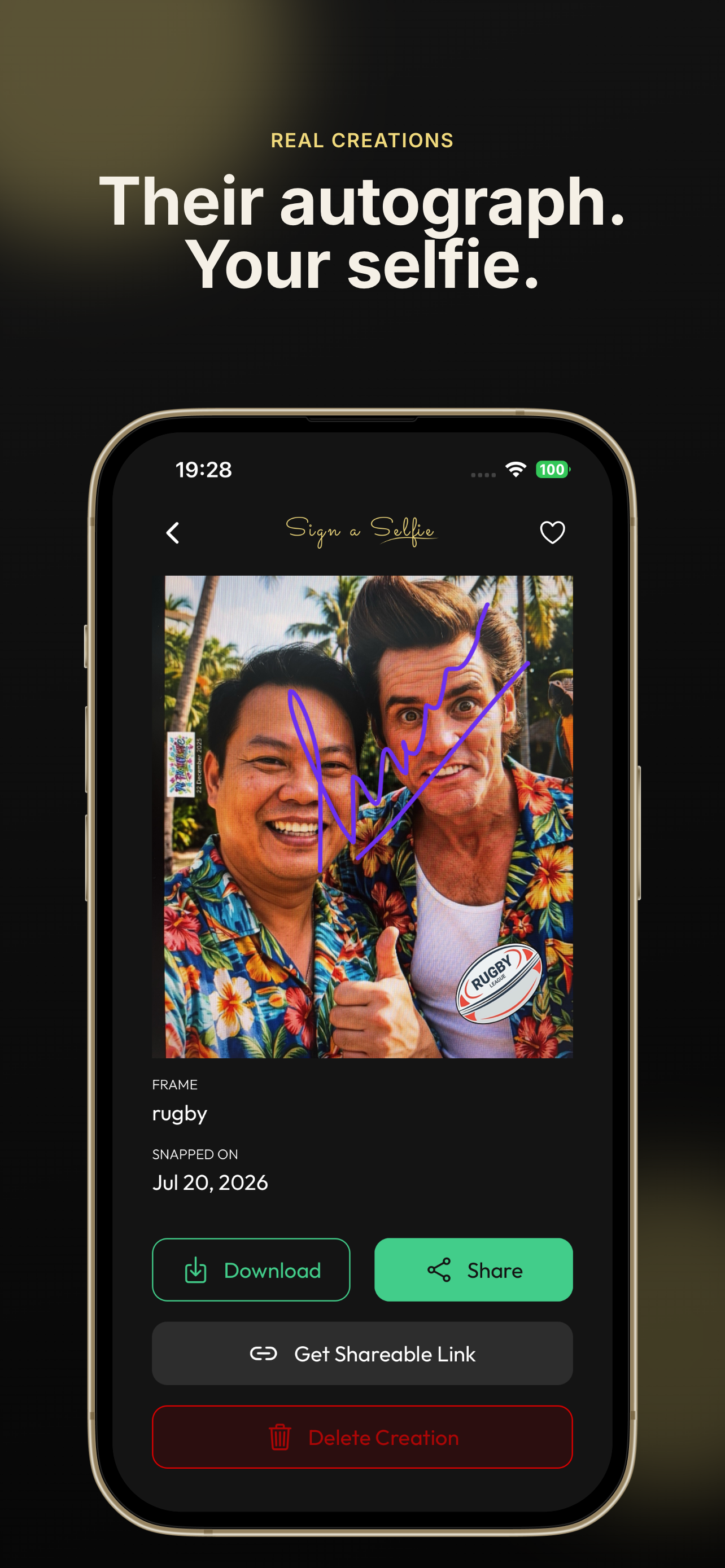 Sign a Selfie: Celeb Signed screenshot 3